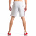 Pantaloni scurți de bărbați albi cu aplicație Drapelul britanic it110418-24 4