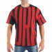 Tricou pentru bărbați în negru și roșu tsf250518-5 2