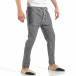 Pantaloni de bărbați gri cu șiret la talie it260318-109 3