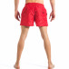 Costum de baie de  bărbați roșu cu imprimare delfinilor it110418-11 4
