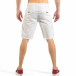 Pantaloni scurți de bărbați albi cu buzunare italiene it260318-136 4