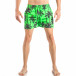 Costum de baie de bărbați verde cu imprimeu palm it040518-99 2