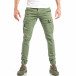 Pantaloni cargo pentru bărbați verzi cu patch-uri it040518-22 2