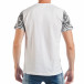 Tricou de bărbați alb cu imprimare tattoo tsf250518-73 3