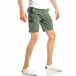 Pantaloni cargo scurți de bărbați verzi cu o imprimare mică it040518-67 4