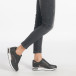 Pantofi sport negri de dama din materiale pe exterior combinate cu detalii stralucitoare it240118-39 2
