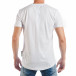 Tricou de bărbați alb cu număr inversat tsf250518-57 3