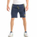 Pantaloni scurți pentru bărbați albastru marin cu fermoare it040518-44 2