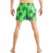 Costum de baie de bărbați verde cu imprimeu palm it040518-99 4
