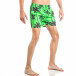 Costum de baie de bărbați verde cu imprimeu palm it040518-99 3