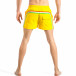 Costum de baie pentru bărbați galben cu banda în trei culori it040518-93 4