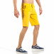 Pantaloni scurți de bărbați galbeni cu buzunare italiene it260318-139 4