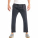 Pantaloni pentru bărbați negri cu talie elastica it040518-17 2