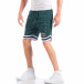 Pantaloni scurți de bărbați verzi cu picaturi de vopsea it050618-32 4