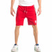 Pantaloni scurți pentru bărbați roșii cu fermoare it040518-43 2