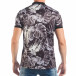 Tricou cu guler pentru bărbați cu imprimeu frunze tsf250518-3 4