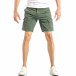 Pantaloni cargo scurți de bărbați verzi cu o imprimare mică it040518-67 2