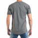 Tricou de bărbați gri cu imprimare ziar tsf250518-59 3