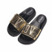 Papuci de dama aurii cu litere metalice it010618-24 3