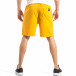 Pantaloni scurți pentru bărbați galbeni cu fermoare it040518-41 4