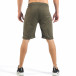 Pantaloni scurți de bărbați verzi cu efect de pulverizare it260318-164 3