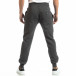 Pantaloni sport pentru bărbați gri cu inscripție it261018-44 4