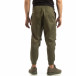 Pantaloni pentru bărbați Cropped verzi cu buzunare it090519-19 4