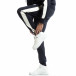 Pantaloni sport pentru bărbați albaștri cu benzi albe it261018-65 2