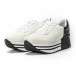 Pantofi sport cu platforma în negru-alb pentru dama  it150818-72 3