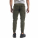 Pantaloni cargo de bărbați verzi cu fermoare it071119-27 4