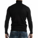 Pulover negru pentru bărbați din tricot fin cu guler rulat  it261018-103 3