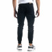 Cargo Jogger de bărbați negru cu fermoare it041019-39 5
