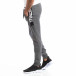 Pantaloni sport gri pentru bărbați Track Biker style it250918-54 2