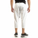 Pantaloni albi Cropped pentru bărbați it090519-5 3