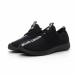 Pantofi sport All black din țesătură tehnică pentru bărbați it240419-1 3