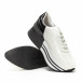 Pantofi sport cu platforma în negru-alb pentru dama  it150818-72 4