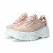 Pantofi sport Chunky roz de dama  it250119-50 4