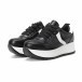 Pantofi sport cu platforma de dama în negru și alb it150818-79 3