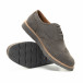 Pantofi casual Wingtip din velur gri pentru bărbați it221018-15 4