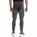 Pantaloni sport gri de bărbați tip Cargo Jeans it170819-30 4