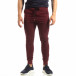 Pantaloni de trening de bărbați Basic bordo din bumbac  it150419-34 3