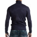 Pulover albastru pentru bărbați din tricot fin cu guler rulat  it261018-106 3