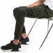 Pantaloni Cargo Jogger în verde pentru bărbați it250918-4 3
