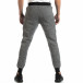 Pantaloni sport pentru bărbați în melanj negru-alb it261018-54 4