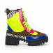 Botine de dama Chunky cu accente Mix it130819-38 2