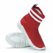 Pantofi sport de dama roșii tip șosetă cu accente it250119-58 6
