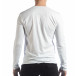 Bluză în alb V-neck pentru bărbați  it040219-89 3