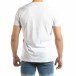 Tricou alb pentru bărbați cu aplicații neon it150419-68 3