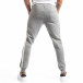 Pantaloni sport gri cu benzi pentru bărbați it250918-39 4