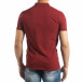 Tricou subțire roșu închis Polo shirt pentru bărbați  it150419-95 3
